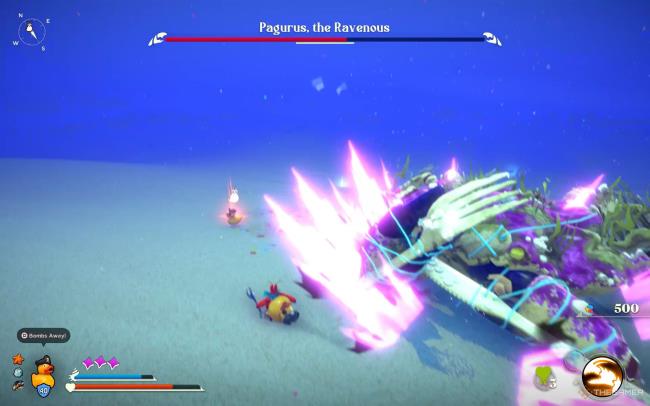 Pagurus doing AoE attack in Another Crab's Treasure