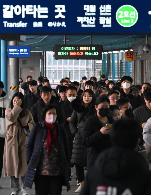 公共交通拥挤、通勤时间长是首尔、京畿道上班族最大的压力来源