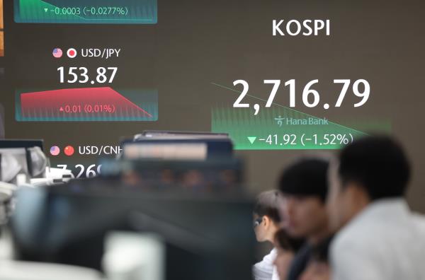 受华尔街损失影响，首尔股市开盘大幅走低